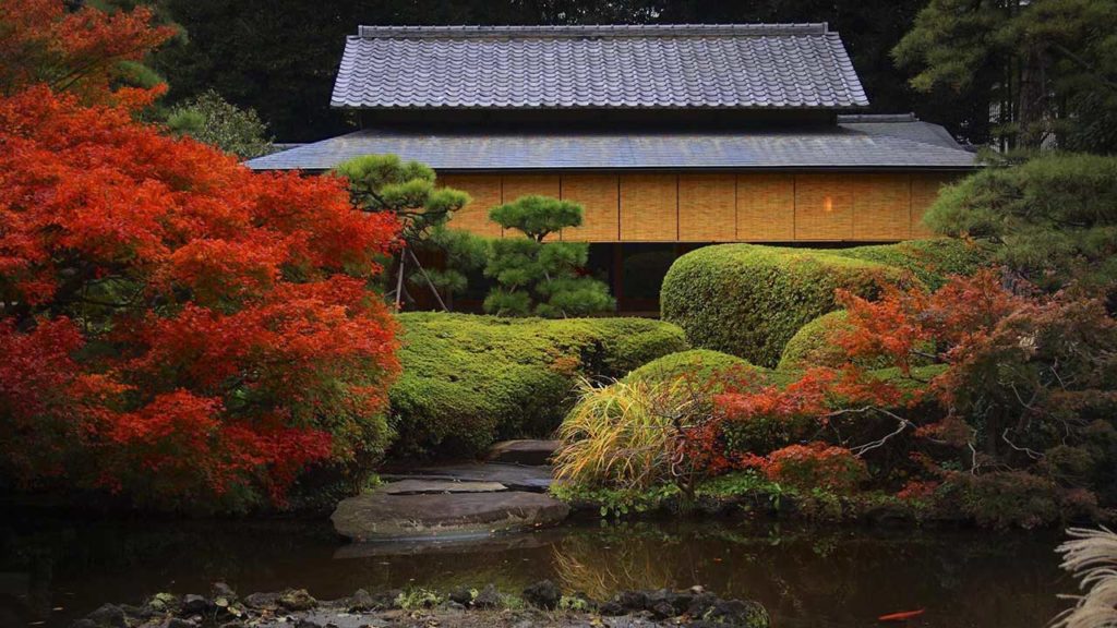 Scorcio del giardino al New Otani Hotel Tokyo